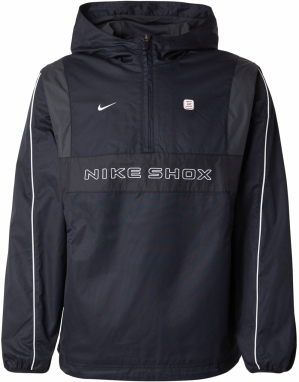 Nike Sportswear Prechodná bunda  tmavosivá / čierna / biela