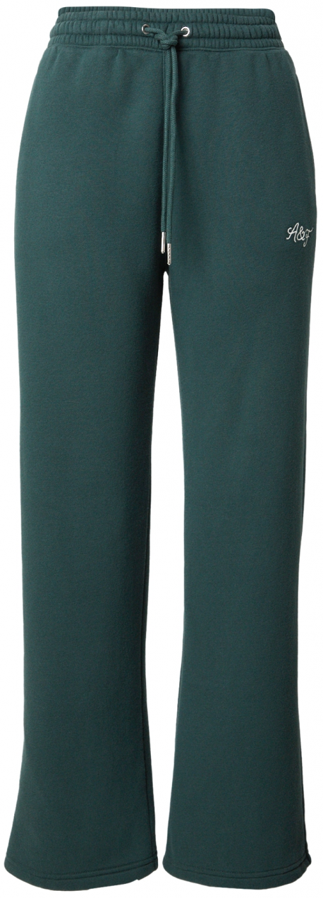 Abercrombie & Fitch Nohavice  tmavozelená