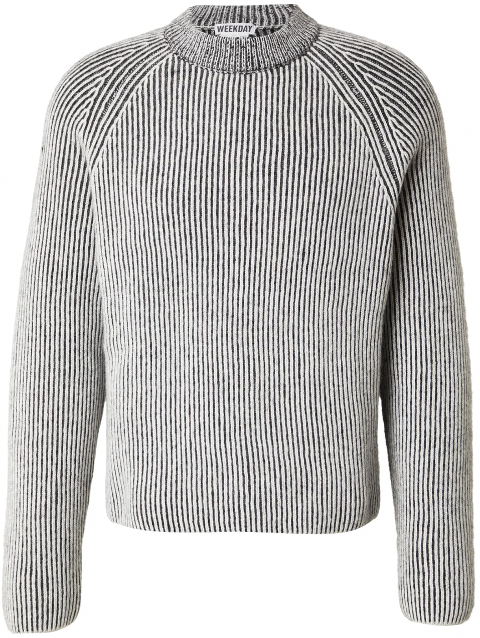 WEEKDAY Sveter  svetlosivá / tmavosivá