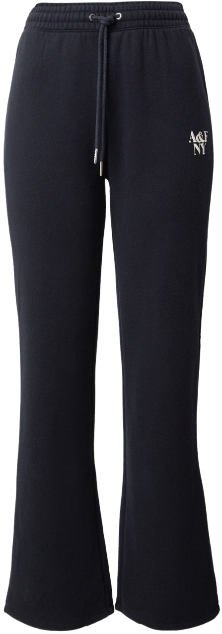 Abercrombie & Fitch Nohavice  čierna / biela