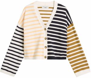 Marc O'Polo DENIM Kardigán  trstinová / marhuľová / čierna / biela