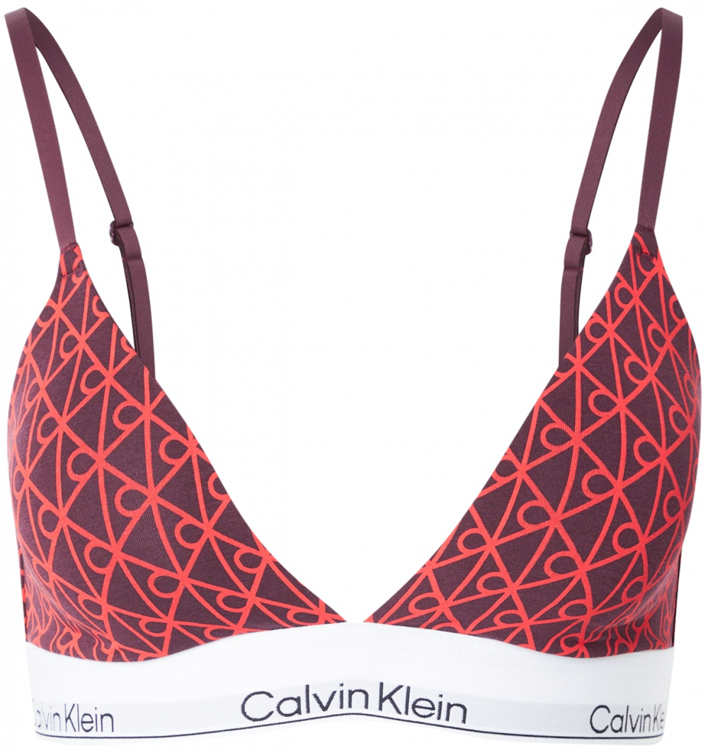 Calvin Klein Underwear Podprsenka  farba lesného ovocia / svetločervená / biela