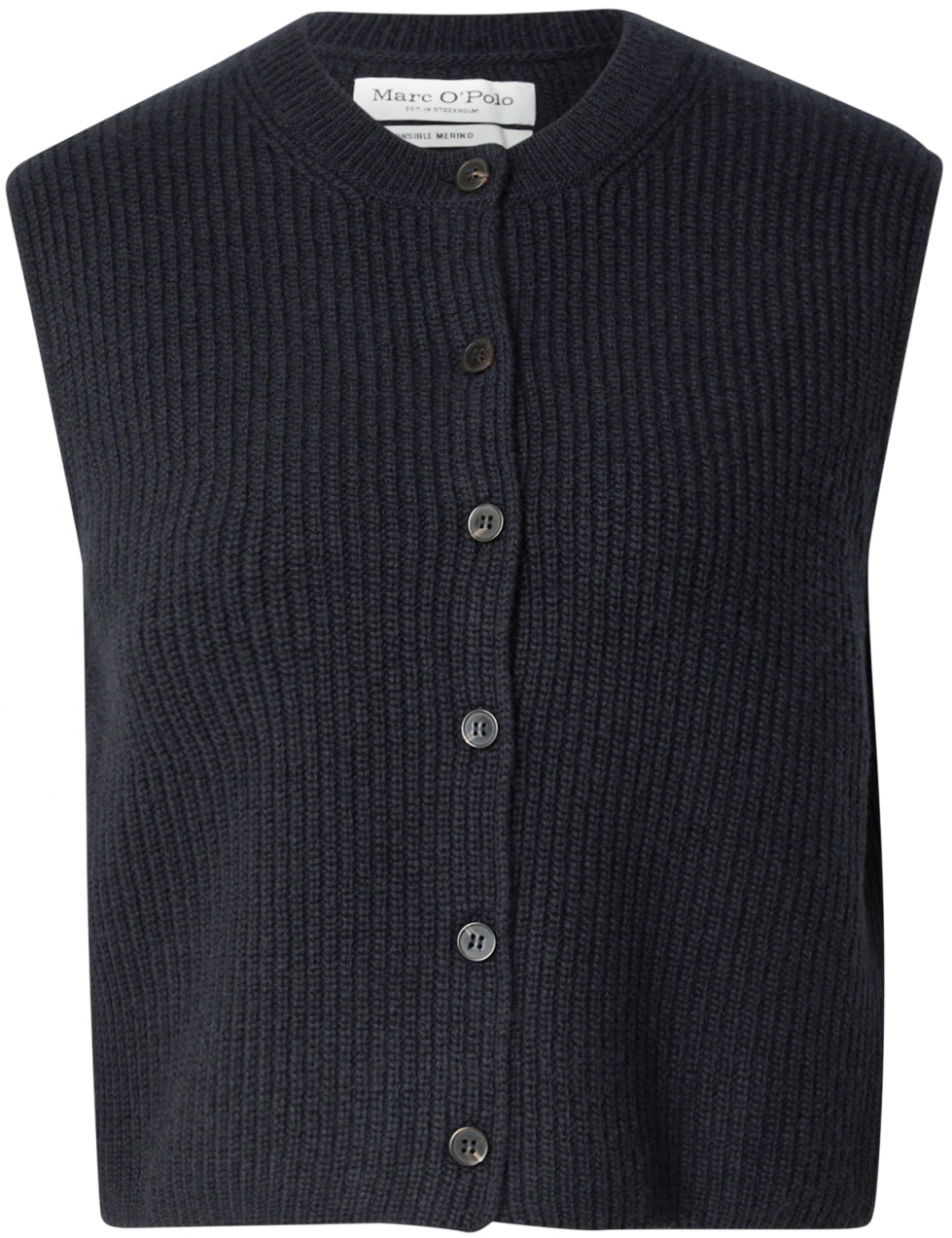 Marc O'Polo Pletená vesta  námornícka modrá