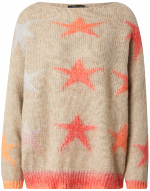 miss goodlife Sveter  piesková / svetlooranžová