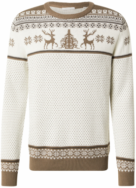 Lindbergh Sveter  nebielená / svetlohnedá