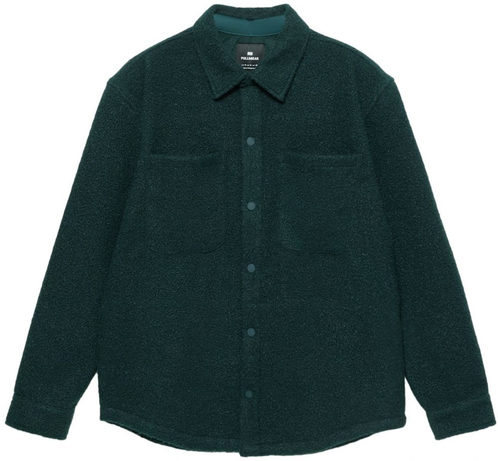 Pull&Bear Prechodná bunda  tmavozelená