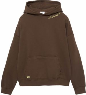 Pull&Bear Mikina 'PACIFIC'  čokoládová / žltá