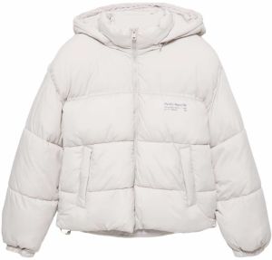 Pull&Bear Zimná bunda 'PACIFIC'  biela
