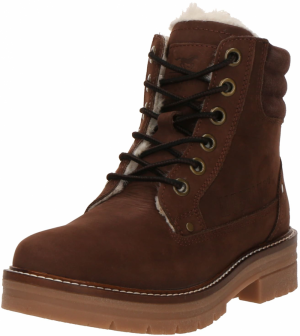 MUSTANG Šnurovacie členkové čižmy  tmavohnedá