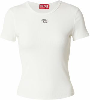 DIESEL Tričko 'T-ELE-LONG-OD'  šedobiela