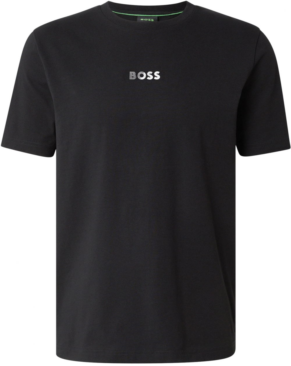 BOSS Tričko 'TS_Join GRX'  čierna / strieborná