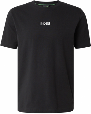 BOSS Tričko 'TS_Join GRX'  čierna / strieborná