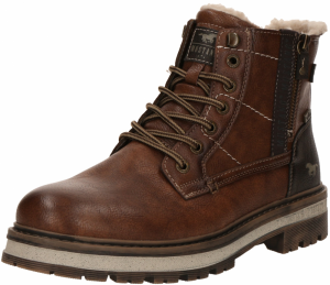 MUSTANG Šnurovacie čižmy  hrdzavohnedá