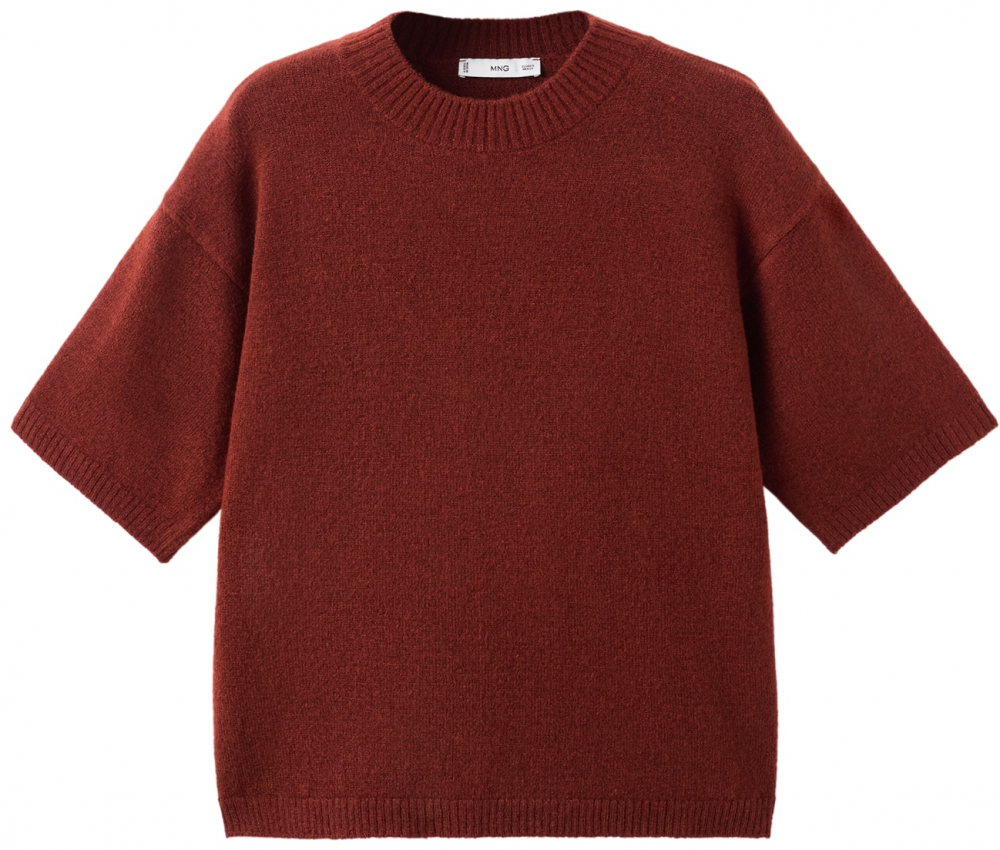 MANGO Sveter 'Acrilla'  hrdzavohnedá