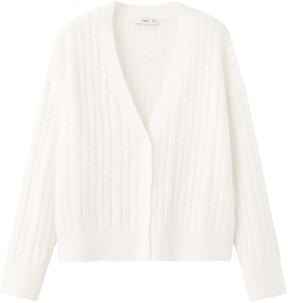 MANGO Kardigán 'Talcore'  krémová