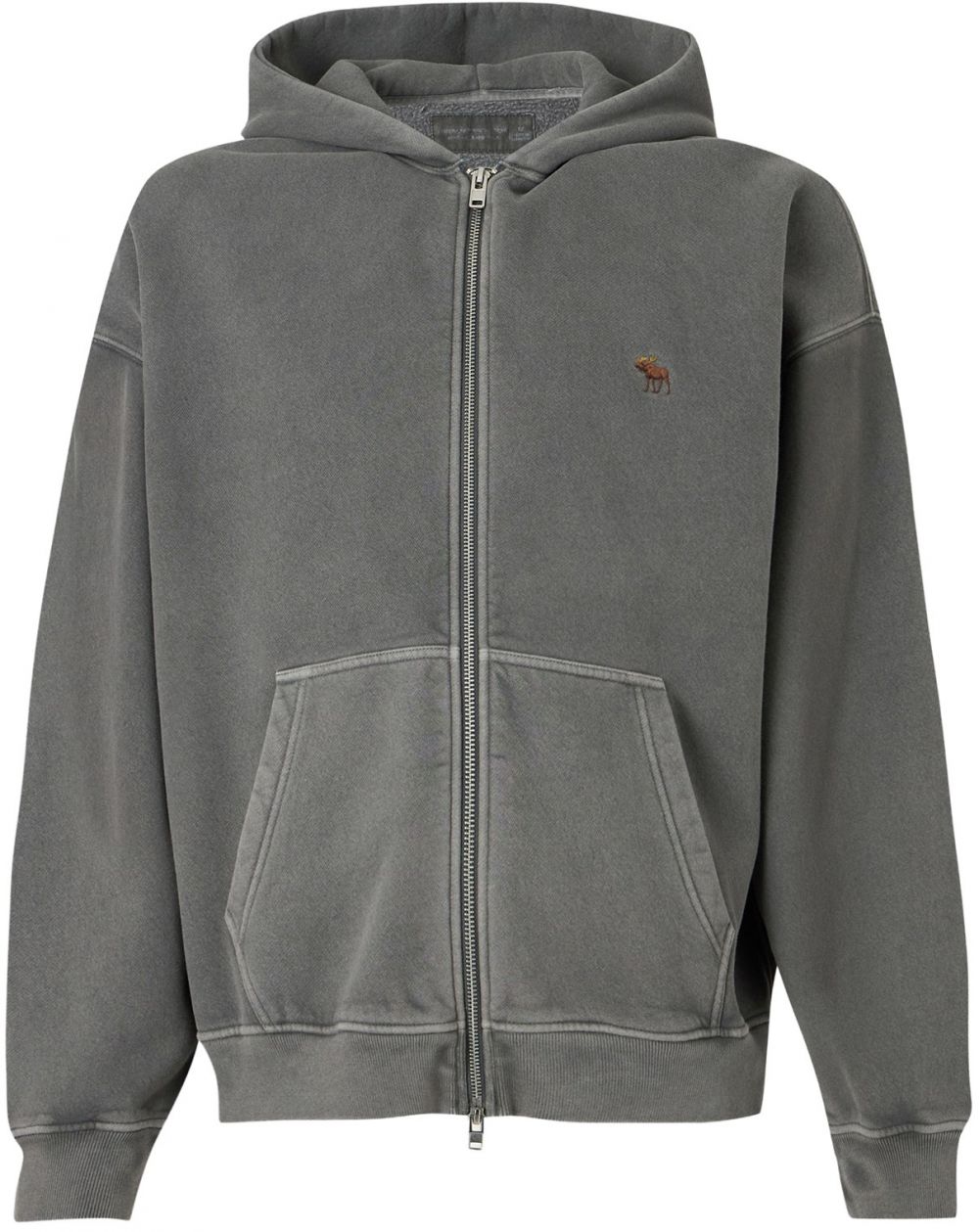 Abercrombie & Fitch Tepláková bunda  tmavosivá