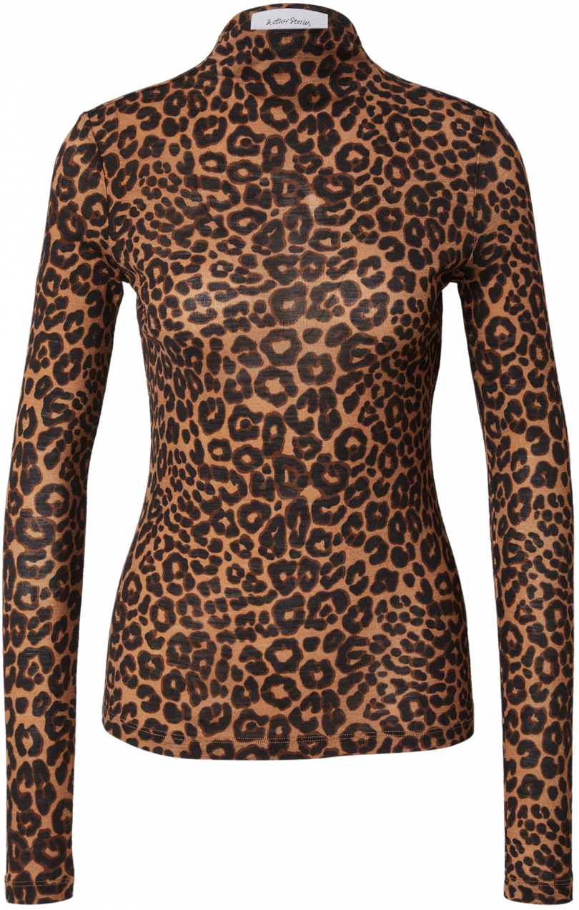 & Other Stories Tričko  hnedá / svetlohnedá