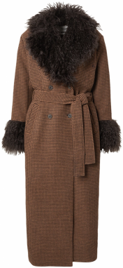 Monki Prechodný kabát  hnedá / čierna