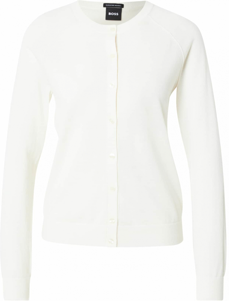 BOSS Kardigán 'Fonami'  biela ako vlna