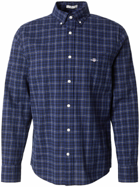 GANT Košeľa 'Classic'  námornícka modrá / tmavomodrá / biela