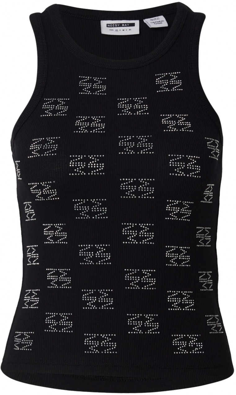 Noisy may Top 'NMTAMMIE'  čierna / strieborná