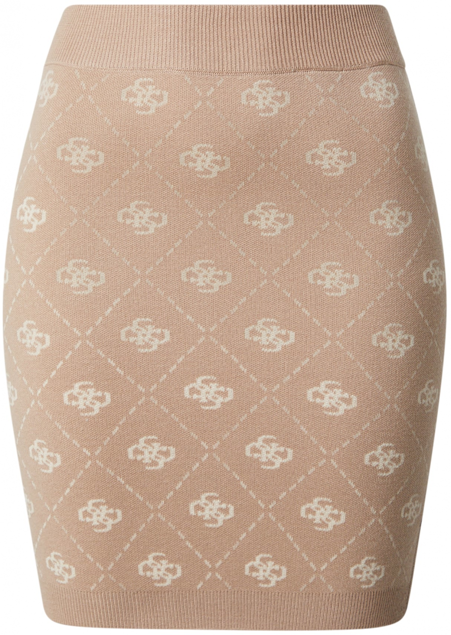 GUESS Sukňa 'SARAH'  kapučíno / biela