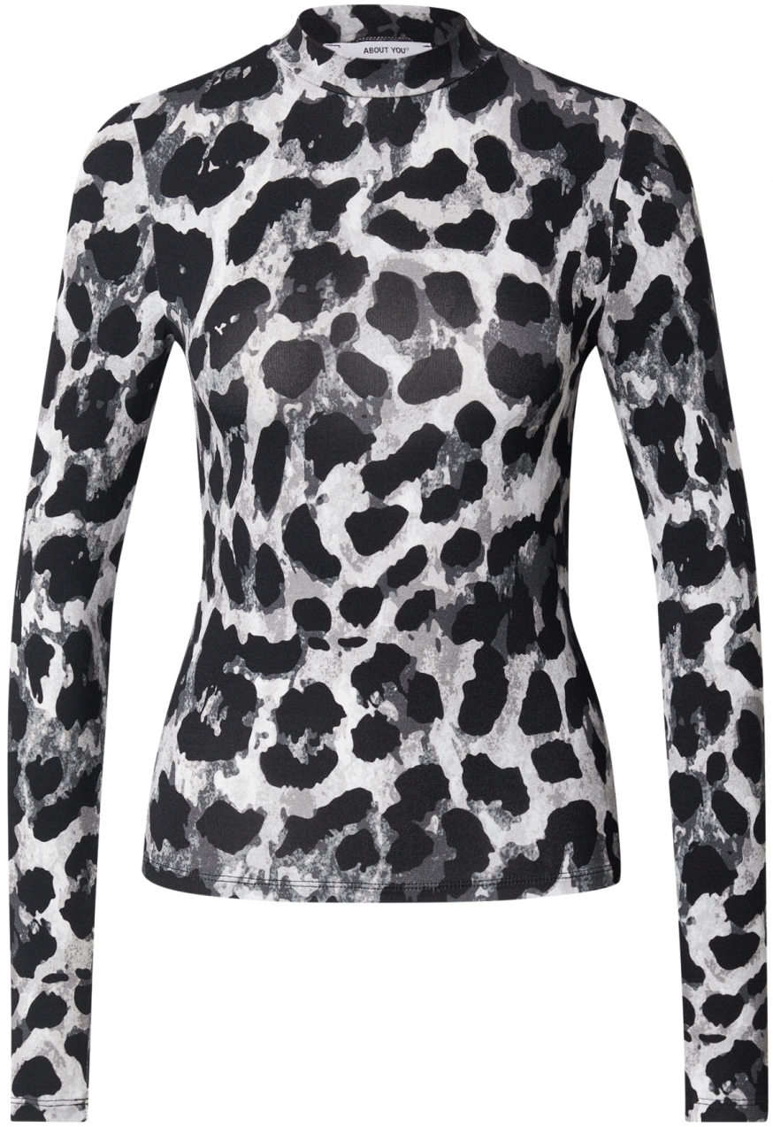 ABOUT YOU Tričko 'Shelly'  sivá / svetlosivá / tmavosivá / čierna