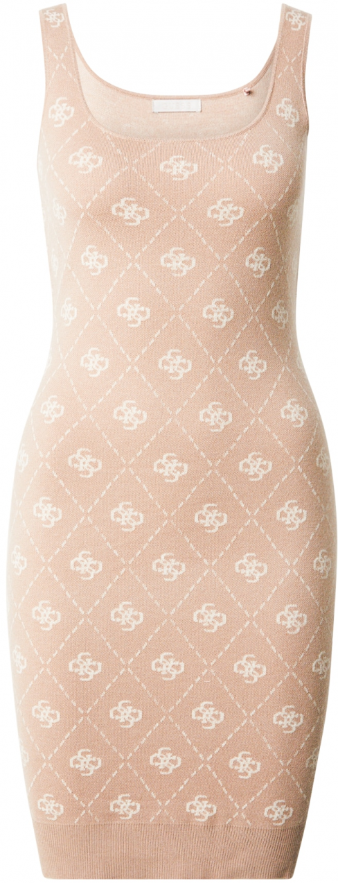 GUESS Šaty 'SARAH'  slonová kosť / svetlohnedá