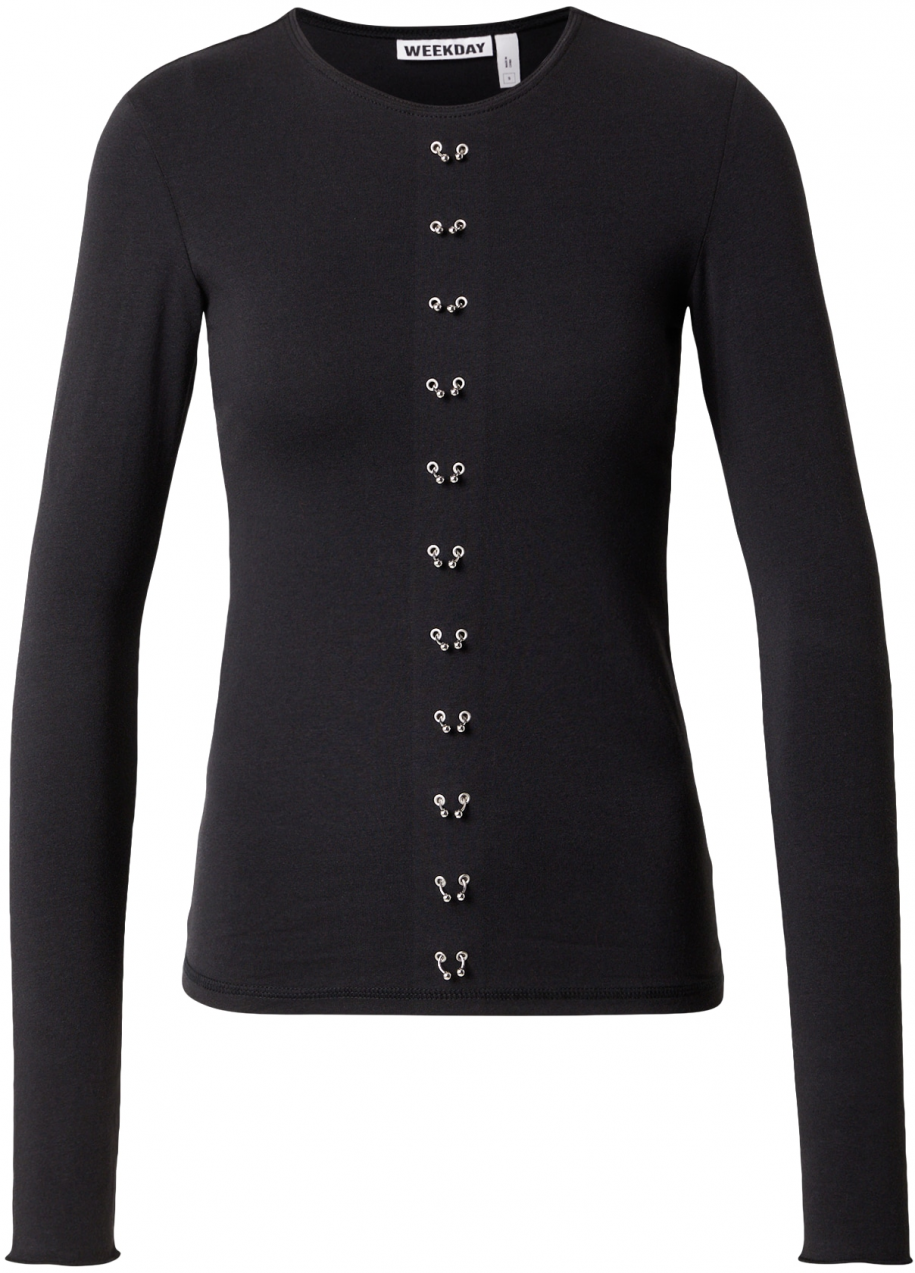 WEEKDAY Tričko 'Louise'  čierna