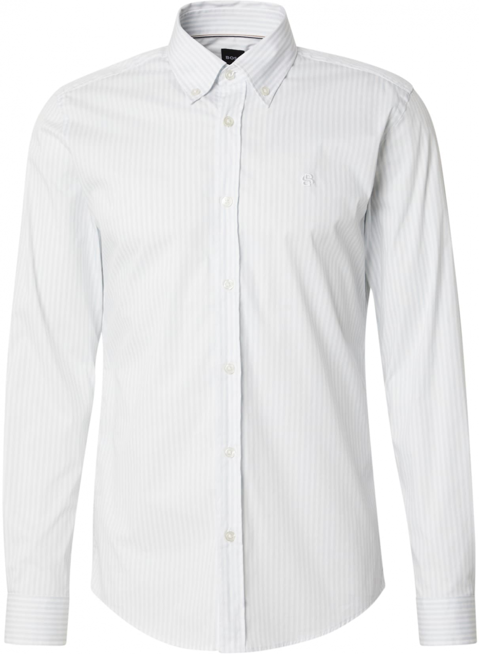 BOSS Košeľa 'H-ROAN'  pastelovo fialová / biela