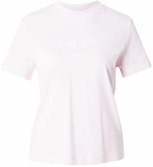 Calvin Klein Jeans Tričko 'CONCEPT'  pastelovo ružová / biela