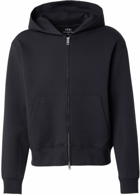 Abercrombie & Fitch Tepláková bunda  čierna