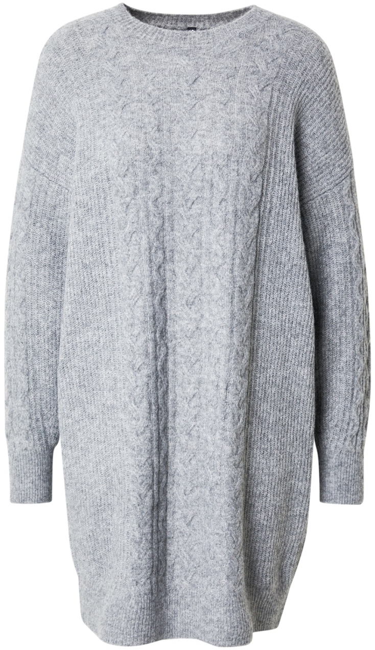 PIECES Pletené šaty 'PCRACHEL'  sivá melírovaná