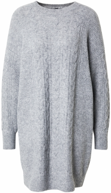 PIECES Pletené šaty 'PCRACHEL'  sivá melírovaná