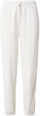 Abercrombie & Fitch Nohavice  svetlosivá