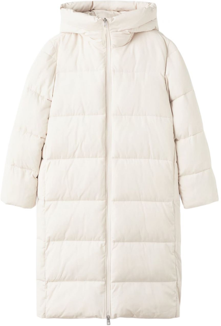 MANGO Zimný kabát 'ESKIMO'  biela