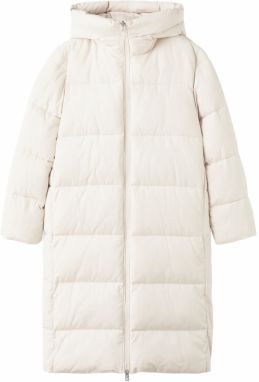 MANGO Zimný kabát 'ESKIMO'  biela