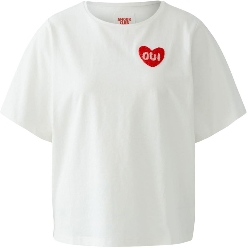 OUI Tričko  červená / biela