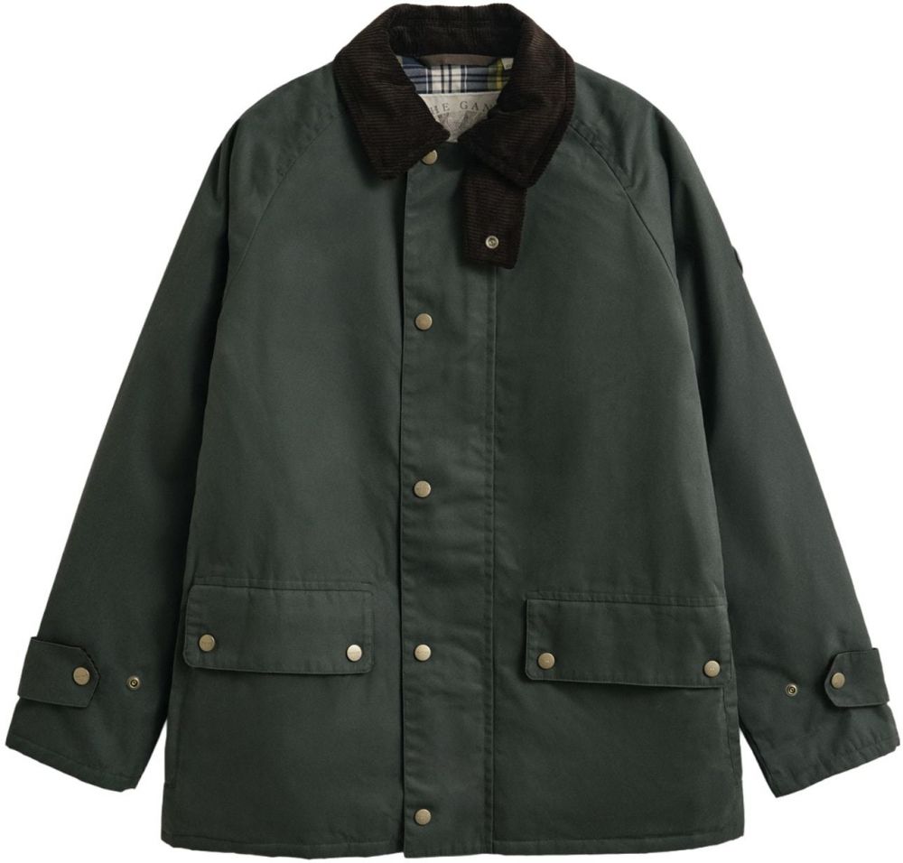 GANT Prechodná bunda  zelená / čierna