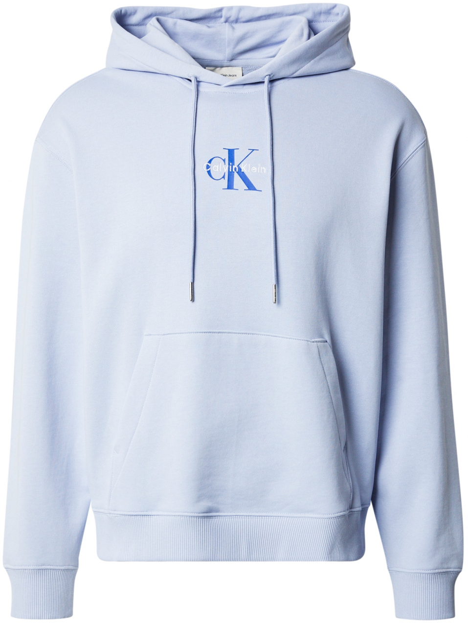 Calvin Klein Jeans Mikina  námornícka modrá / svetlomodrá / biela