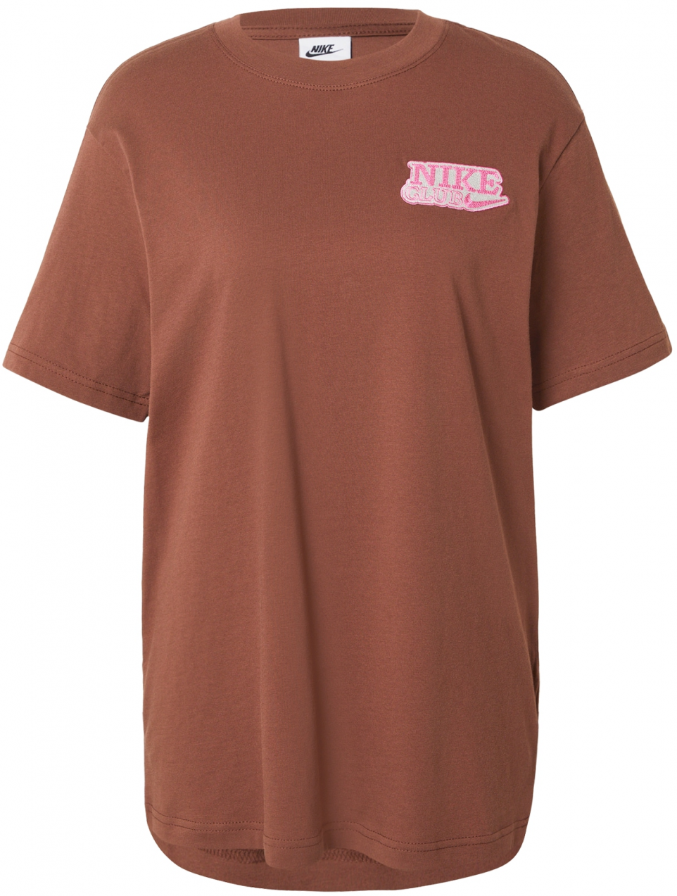 Nike Sportswear Tričko  hnedá / ružová / šedobiela