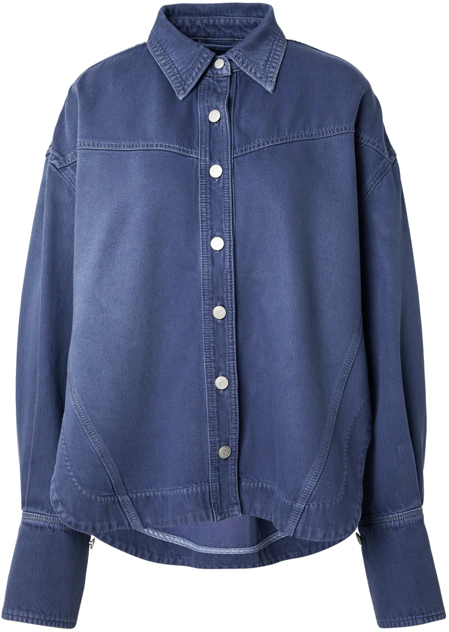 BOSS Blúzka  modrá denim