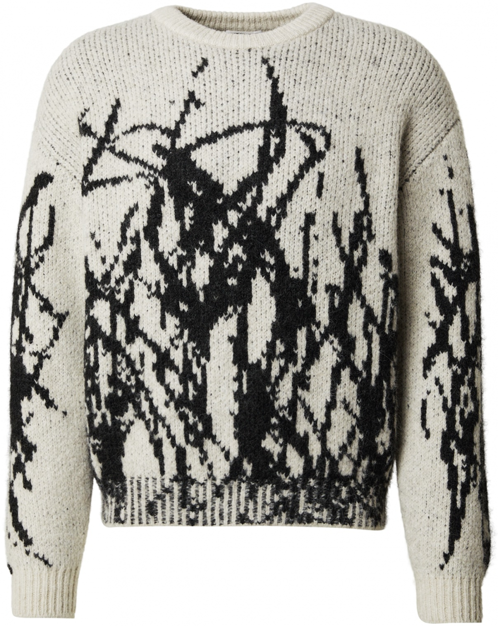 WEEKDAY Sveter 'Emilio'  krémová / čierna