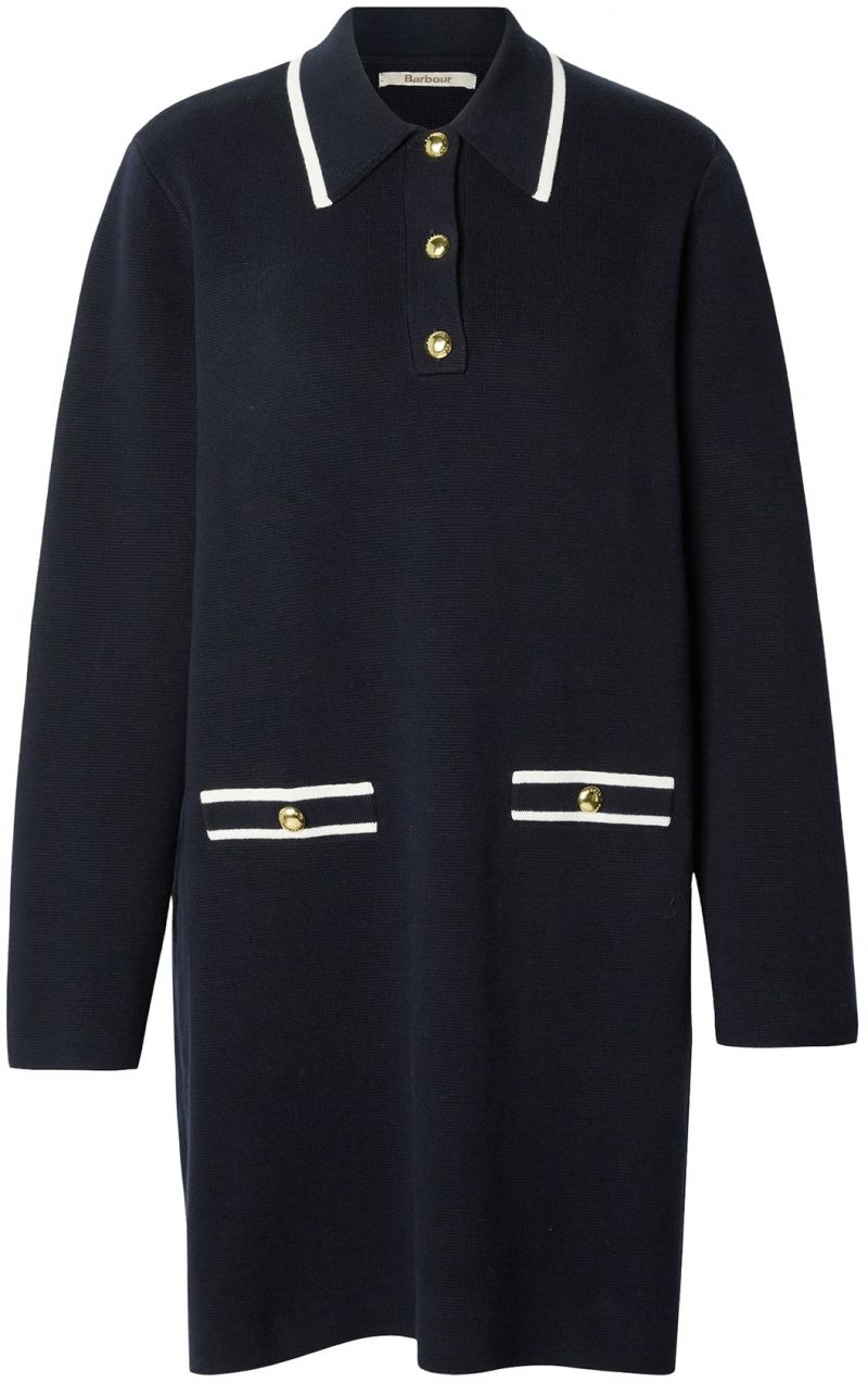 Barbour Pletené šaty 'River'  námornícka modrá / biela