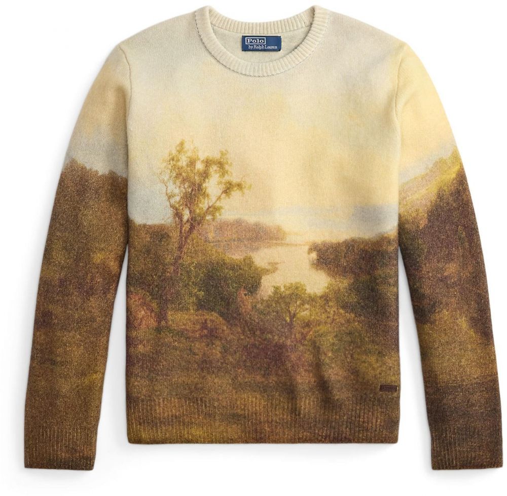 Polo Ralph Lauren Sveter  svetlobéžová / hnedá / svetložltá / olivová