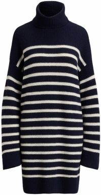 Lauren Ralph Lauren Pletené šaty  námornícka modrá / biela