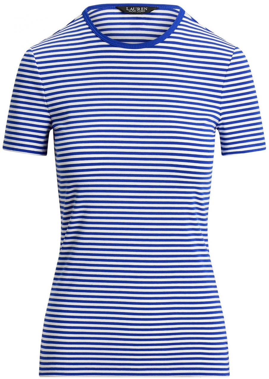 Lauren Ralph Lauren Tričko  kráľovská modrá / biela