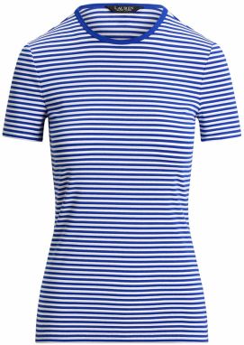 Lauren Ralph Lauren Tričko  kráľovská modrá / biela