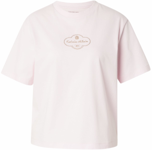 Calvin Klein Jeans Tričko  zlatá / púdrová