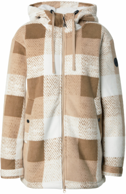 ICEPEAK Funkčná flisová bunda 'PAPAIKOU'  béžová / piesková / biela